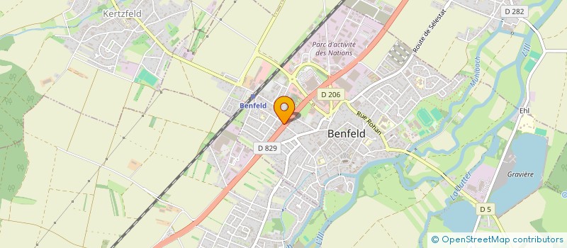 localisation de l'entreprise SCI PAVINAN  BENFELD