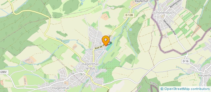 localisation de l'entreprise SCI PAVS  HESINGUE