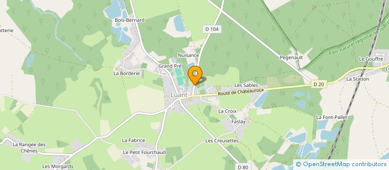 localisation de l'entreprise SCI PAVY-AUGRAS à LUANT