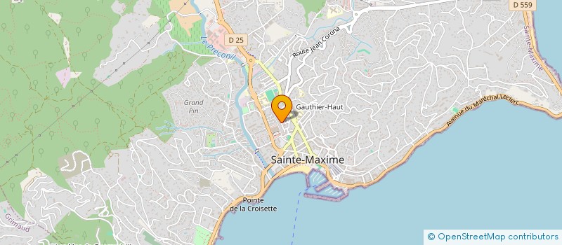 localisation de l'entreprise SCI PAX à SAINTE-MAXIME