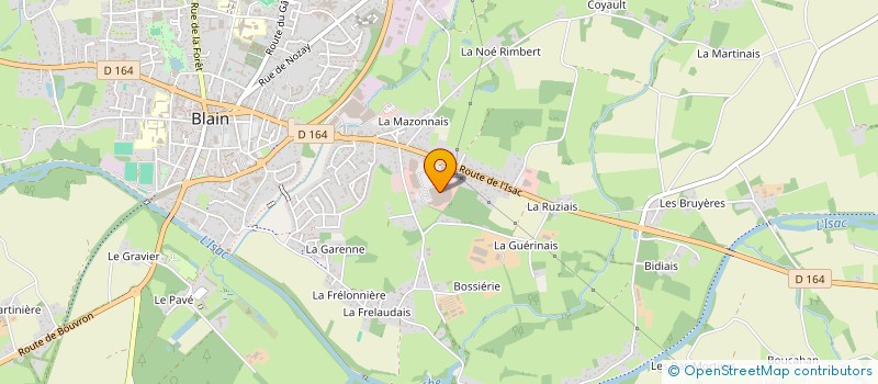 localisation de l'entreprise SCI PAYET  BLAIN