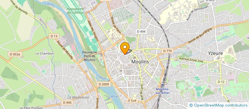 localisation de l'entreprise SCI PAYPER à MOULINS