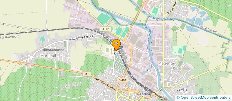 localisation de l'entreprise SCI PAYSAGE  EPERNAY