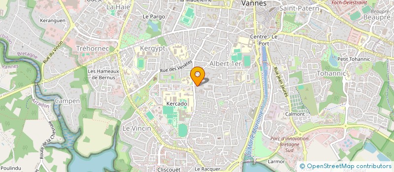 localisation de l'entreprise SCI PAYSAGE SCOP à VANNES