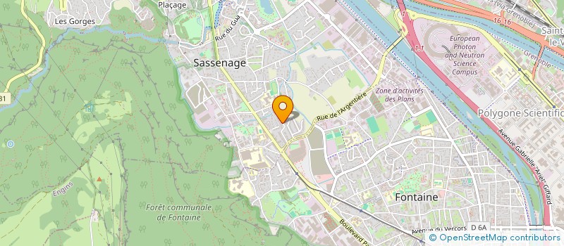 localisation de l'entreprise SCI PAYSAGES  SASSENAGE