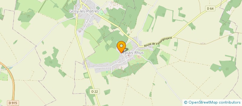 localisation de l'entreprise SCI PAZ  EPIAIS-RHUS