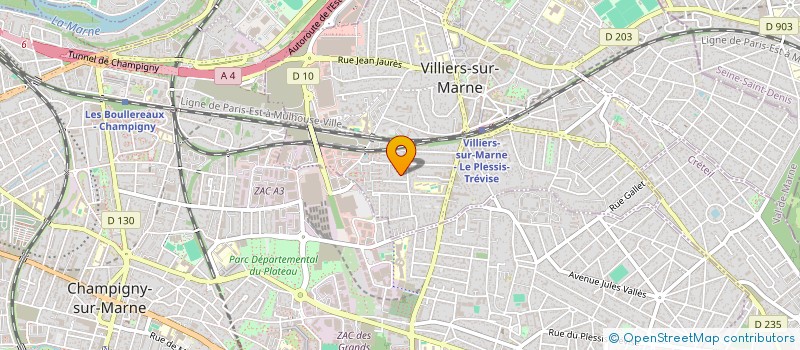 localisation de l'entreprise SCI PAZ  VILLIERS-SUR-MARNE