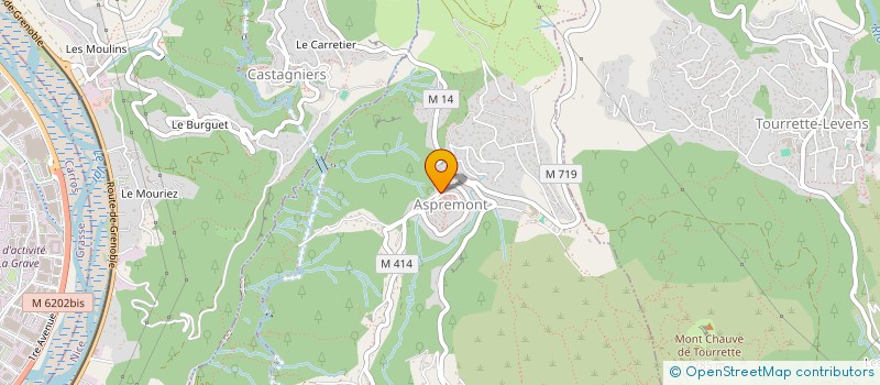 localisation de l'entreprise SCI PAZ à ASPREMONT
