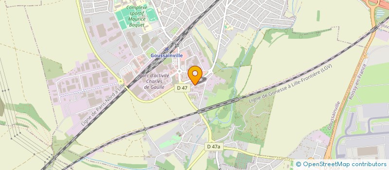 localisation de l'entreprise SCI PAZAIR  GOUSSAINVILLE