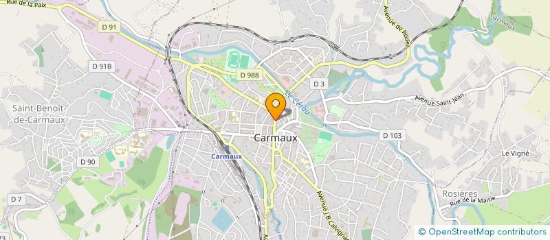 localisation de l'entreprise SCI PAZDAR à CARMAUX