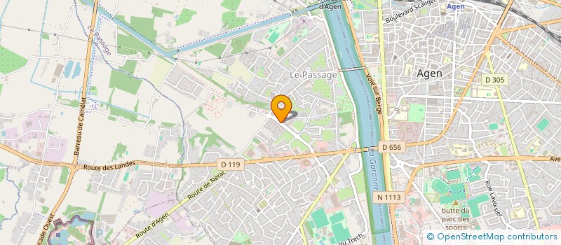 localisation de l'entreprise SCI PB EUROPE  LE PASSAGE