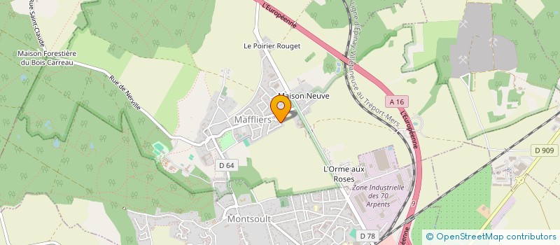 localisation de l'entreprise SCI PB IMMO  MAFFLIERS