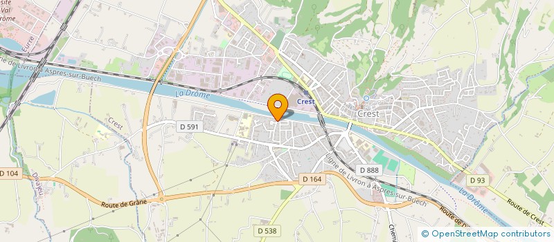 localisation de l'entreprise SCI PB JM  CREST