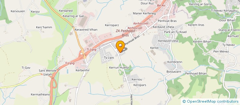 localisation de l'entreprise SCI  PB N 1  PLOMELIN