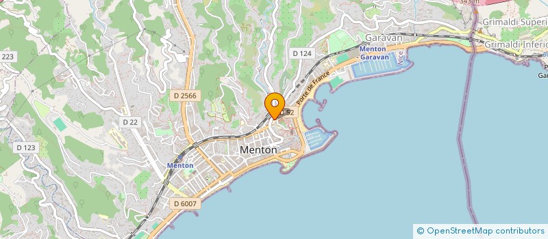 localisation de l'entreprise SCI PB PROPERTY à MENTON