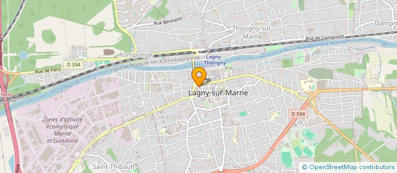 localisation de l'entreprise SCI PB RB  LAGNY-SUR-MARNE