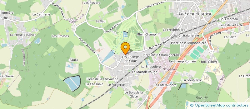 localisation de l'entreprise SCI PB37  BALLAN-MIRE