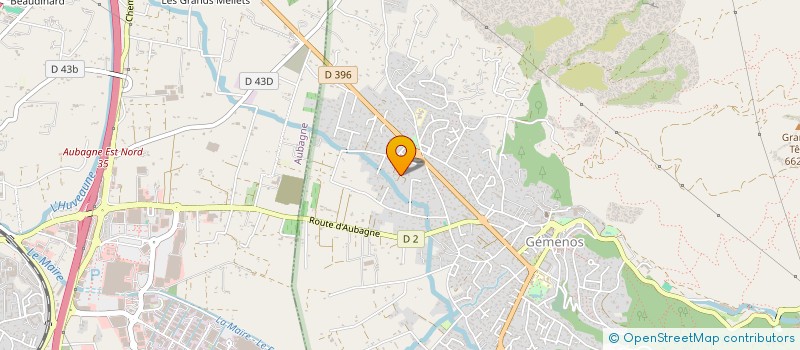 localisation de l'entreprise SCI PBC  GEMENOS