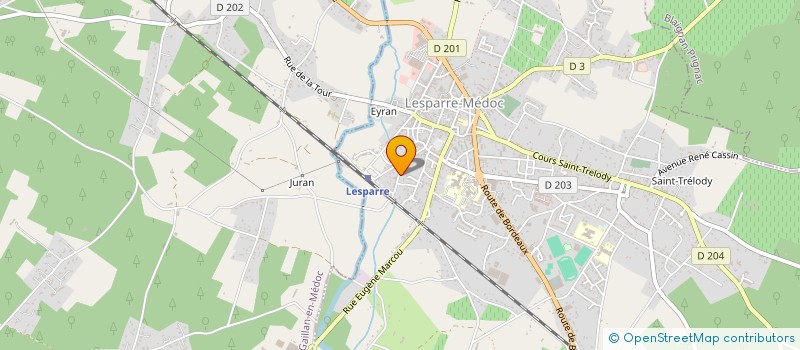 localisation de l'entreprise SCI PBCA L'AVENIR  LESPARRE-MEDOC