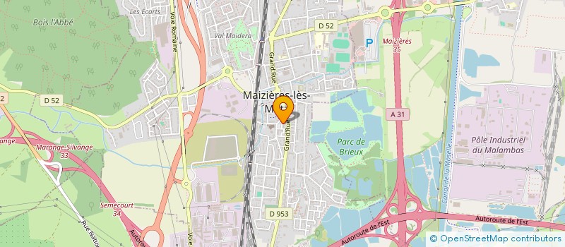 localisation de l'entreprise SCI PBDA  MAIZIERES-LES-METZ