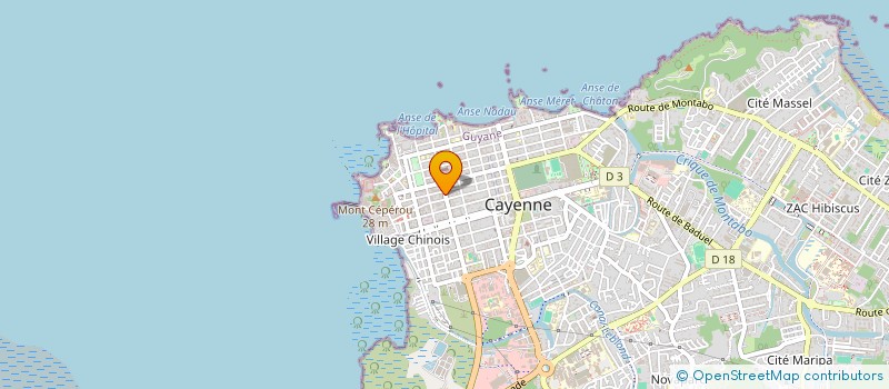 localisation de l'entreprise SCI PBDJAJOR  CAYENNE