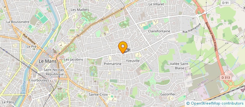 localisation de l'entreprise SCI PBF  LE MANS