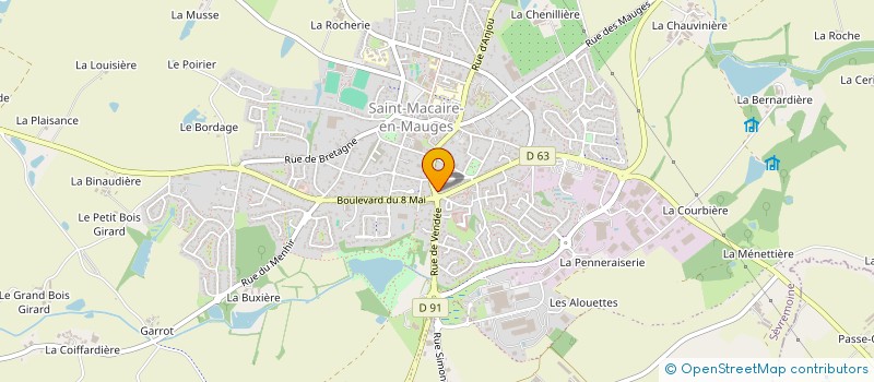 localisation de l'entreprise SCI PBG  SEVREMOINE