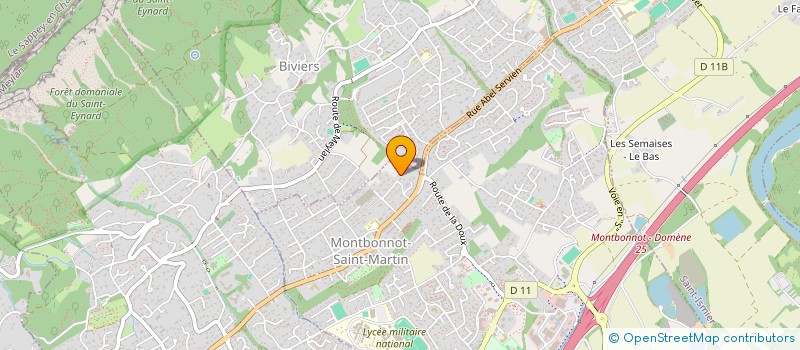 localisation de l'entreprise SCI PBJA 3807  MONTBONNOT-SAINT-MARTIN