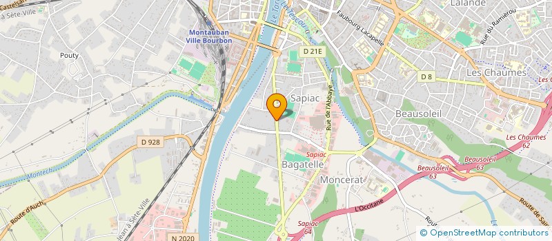 localisation de l'entreprise SCI PBJV  MONTAUBAN