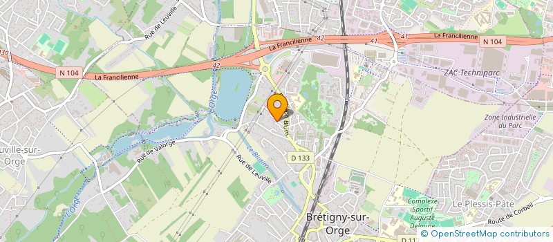 localisation de l'entreprise SCI PBKM à BRETIGNY-SUR-ORGE