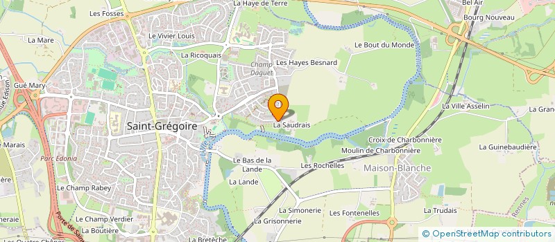 localisation de l'entreprise SCI PBM  SAINT-GREGOIRE