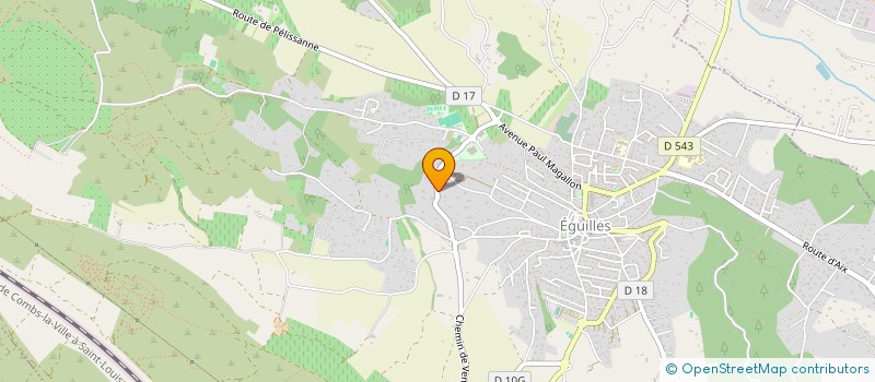 localisation de l'entreprise SCI PBMDB  EGUILLES