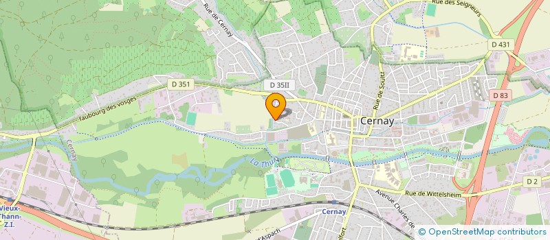 localisation de l'entreprise SCI PBMF  CERNAY