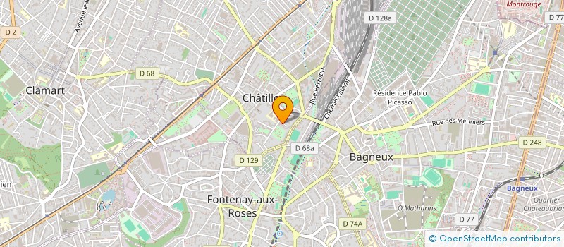 localisation de l'entreprise SCI PBO  CHATILLON