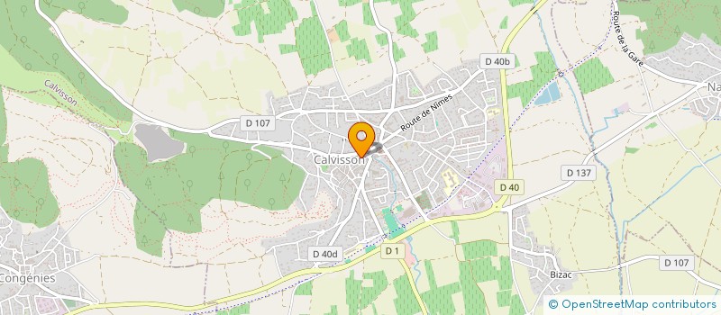 localisation de l'entreprise SCI PBO  CALVISSON