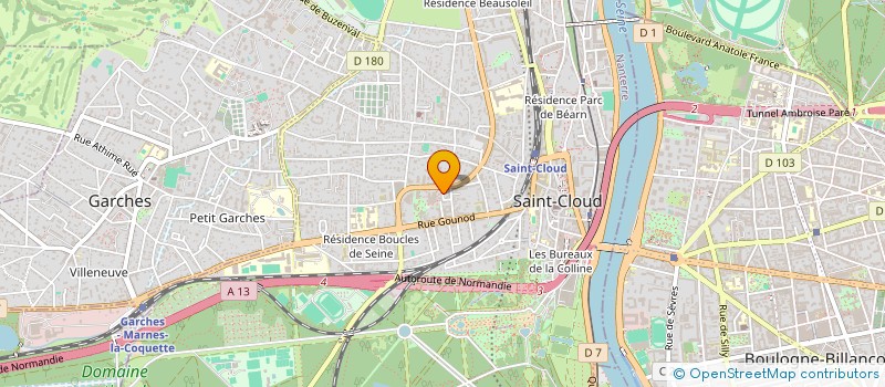 localisation de l'entreprise SCI PBS à SAINT-CLOUD