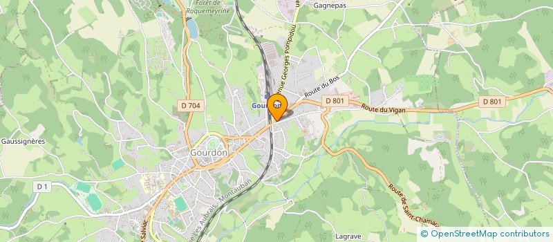 localisation de l'entreprise SCI PBSG  GOURDON