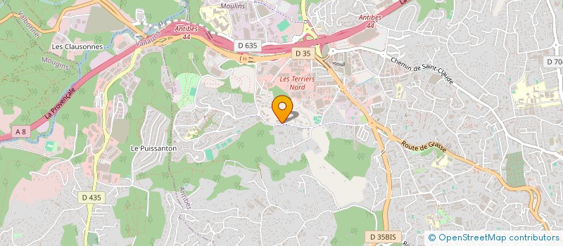 localisation de l'entreprise SCI PBYB à ANTIBES