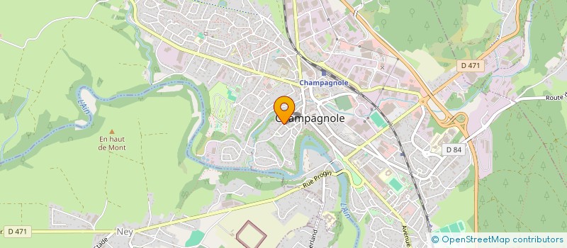 localisation de l'entreprise SCI PC 2 J  CHAMPAGNOLE