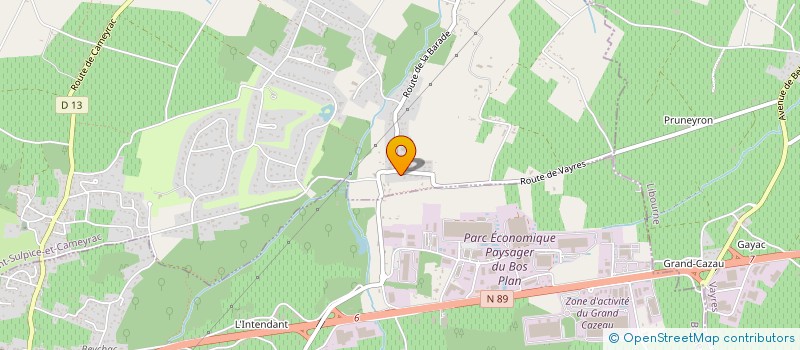 localisation de l'entreprise SCI PC AVENIR  SAINT-SULPICE-ET-CAMEYRAC