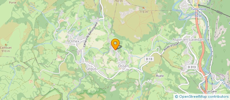 localisation de l'entreprise SCI PC-LOC.  OSSEN