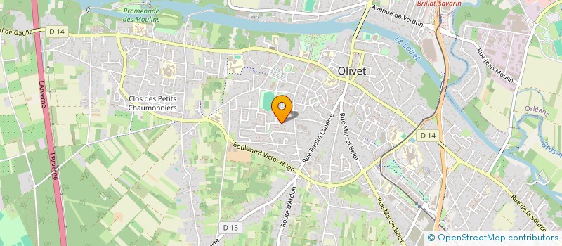 localisation de l'entreprise SCI PCA  OLIVET