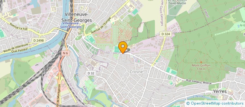 localisation de l'entreprise SCI PCB  CROSNE