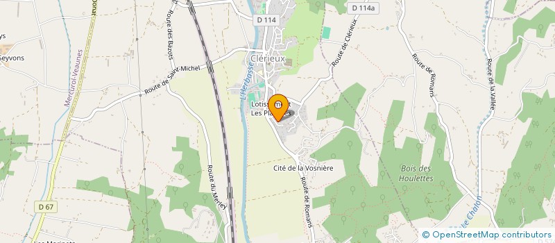 localisation de l'entreprise SCI PCB  CLERIEUX