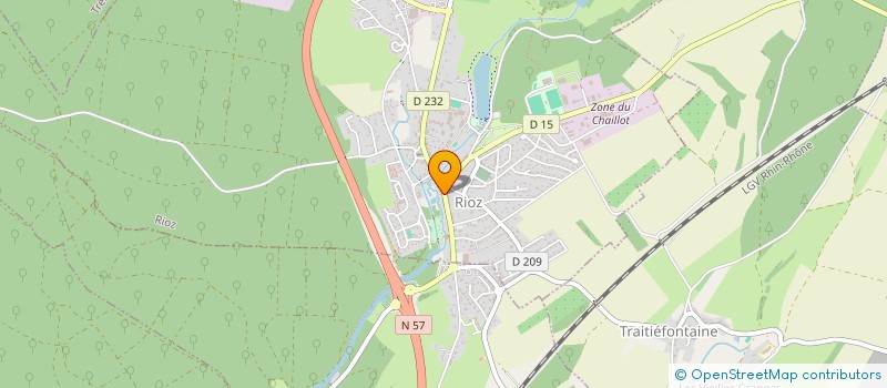 localisation de l'entreprise SCI PCBF  RIOZ