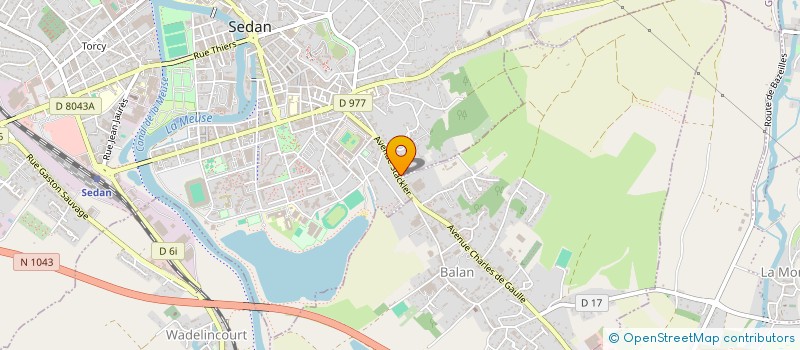 localisation de l'entreprise SCI PCC  SEDAN