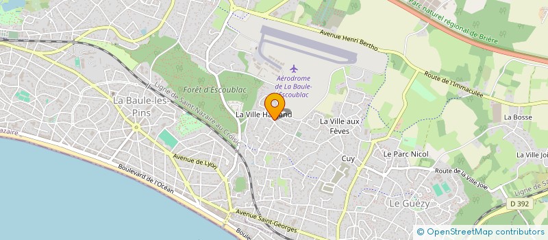 localisation de l'entreprise SCI PCIA  LA BAULE-ESCOUBLAC