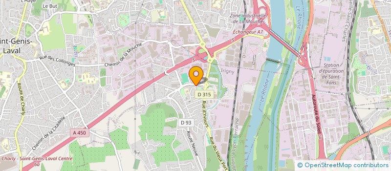 localisation de l'entreprise SCI PCIE  IRIGNY