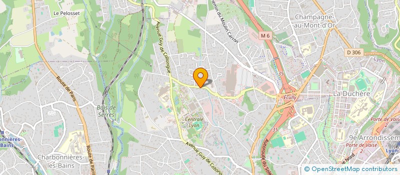 localisation de l'entreprise SCI PCLM  ECULLY