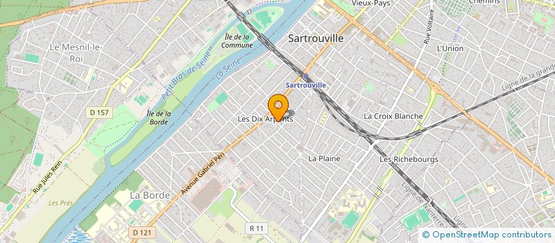 localisation de l'entreprise SCI PCM  SARTROUVILLE